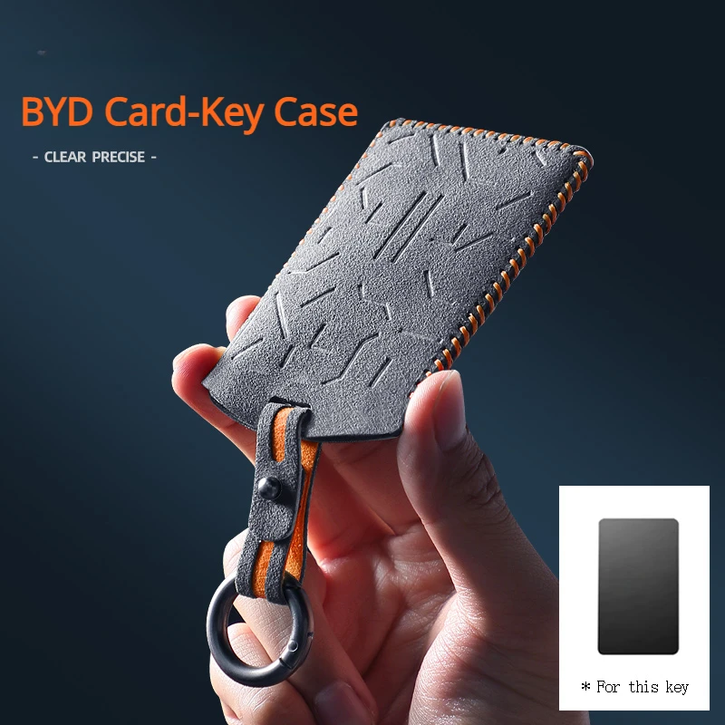 Suitable for BYD Tang, Han and Song Dynasty Dolphin Seal Frigate  Suede Card Key Case