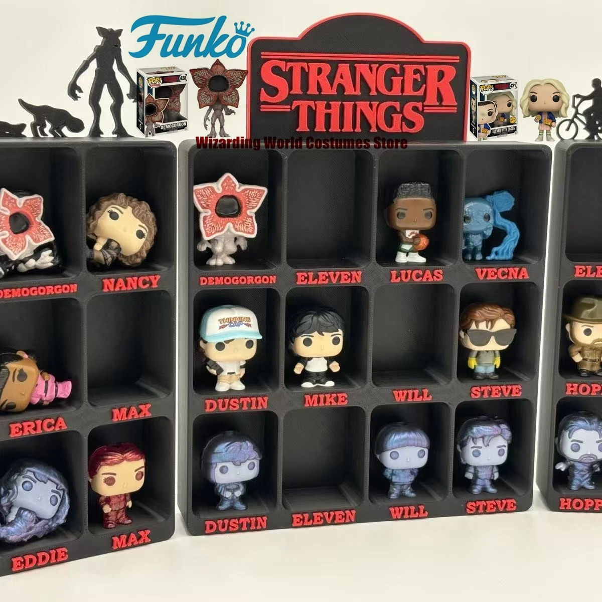 Funko POP Stranger Eleven Lucas Joyce Dustin Will Jim Barb Steve Demogorgon428 # 638 # 421 # 475 # Actionfigur Spielzeug Sammlerstück Geschenk
