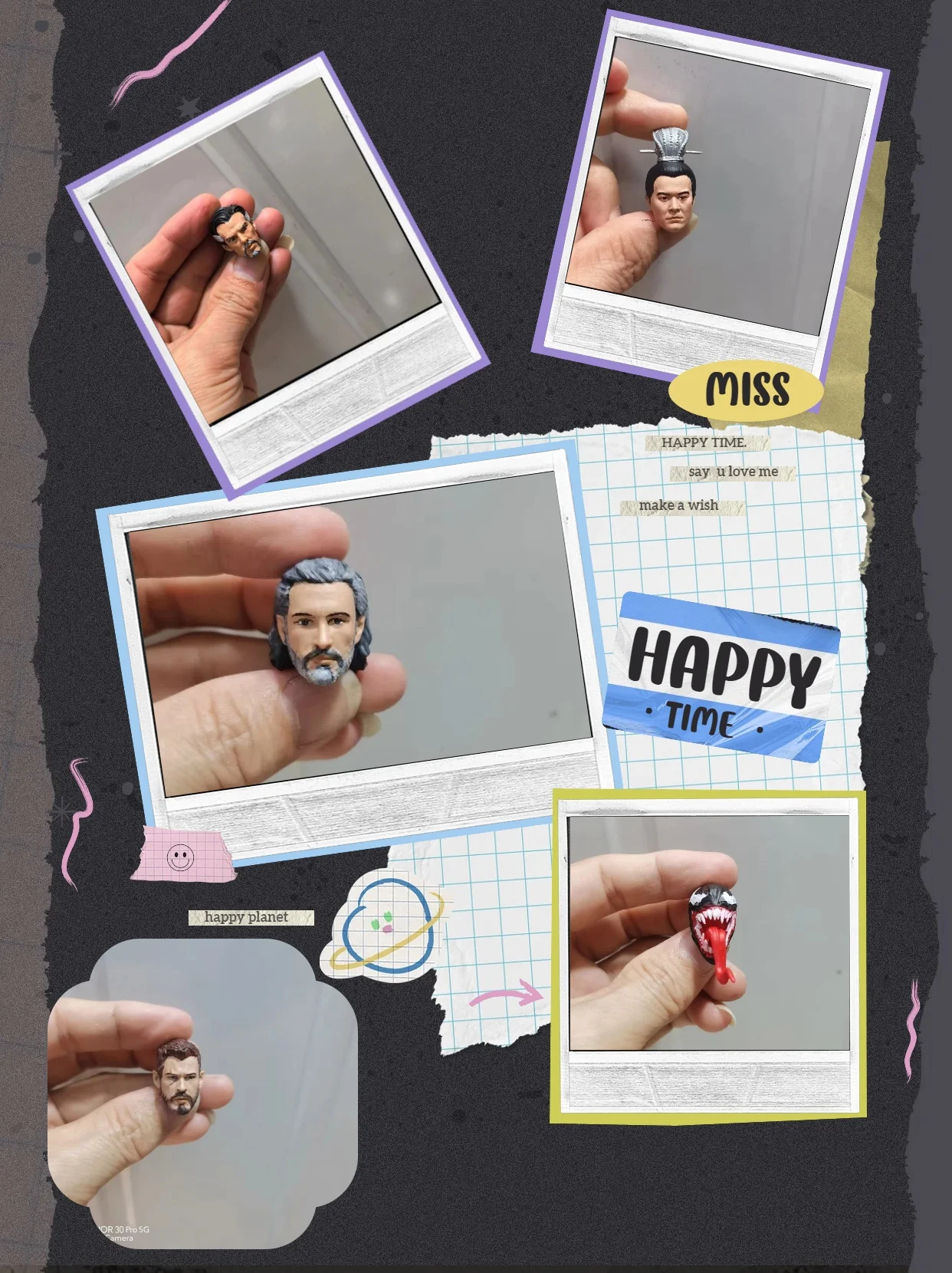 

【30days Made】Масштабная фигурка солдата 1/12, голова персонажа из кино, телевидения и комиксов, окрашенная, аксессуар для 6-дюймовых фигурок, совместима с Ml