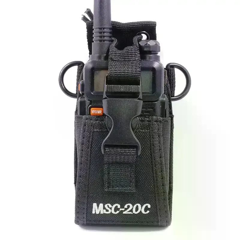 1 Set Multifunctional Radio Walkie Talkie Holder MSC-20C Nylon Walkie Talkie Universal Bag For UV-5R TYT ICOM