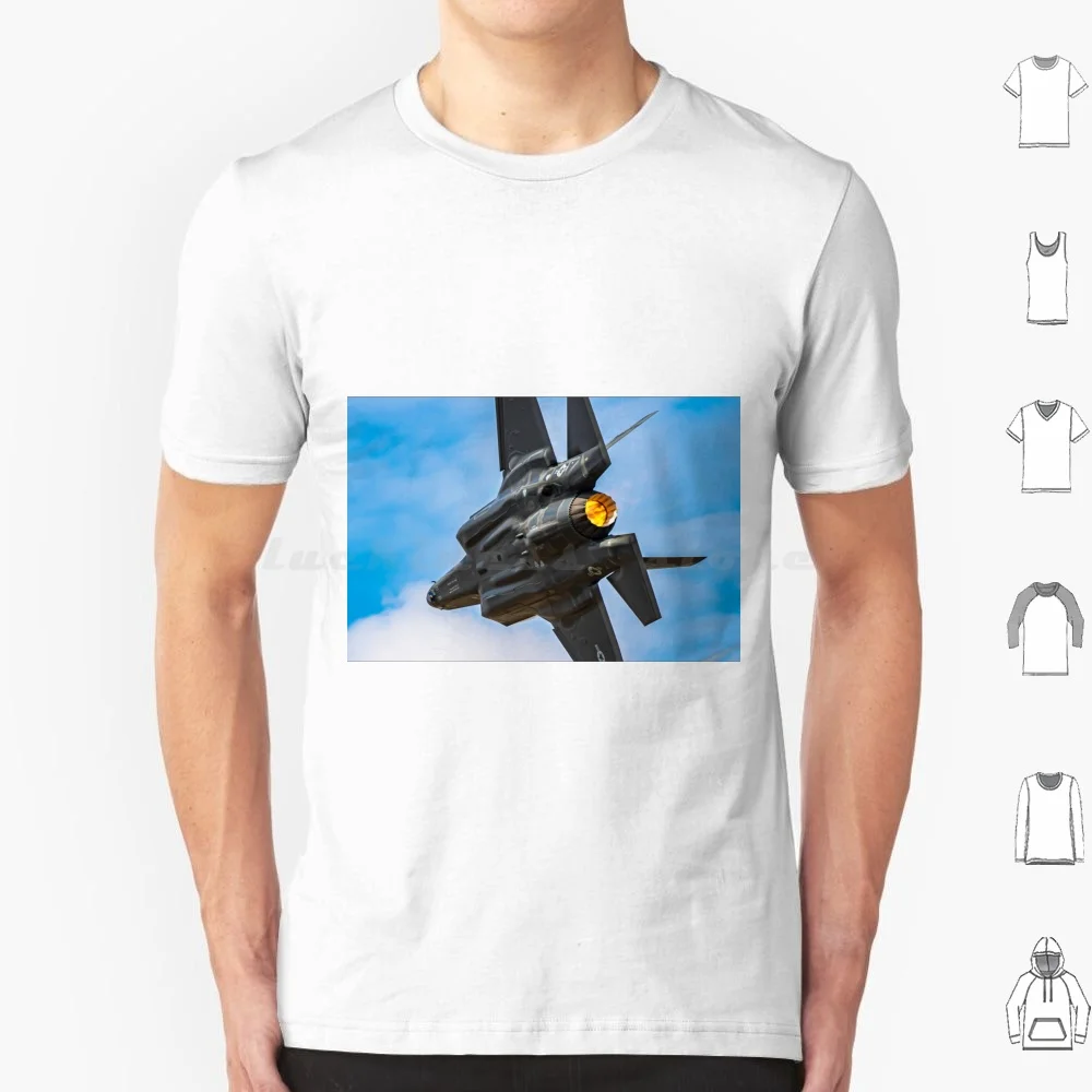 F-35 Lightning Turn T Shirt Men Women Kids 6xl F 35 Lightning Stealth Jet Usaf Afterburner Reheat Turn G Force Outdoor Plane