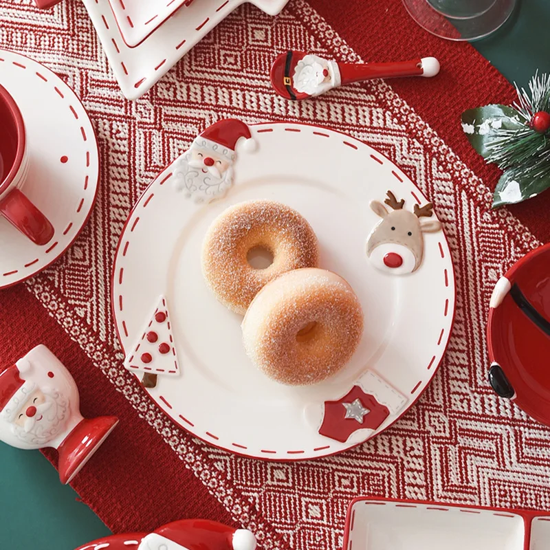 Santa Christmas Ceramic Snack Dish 5