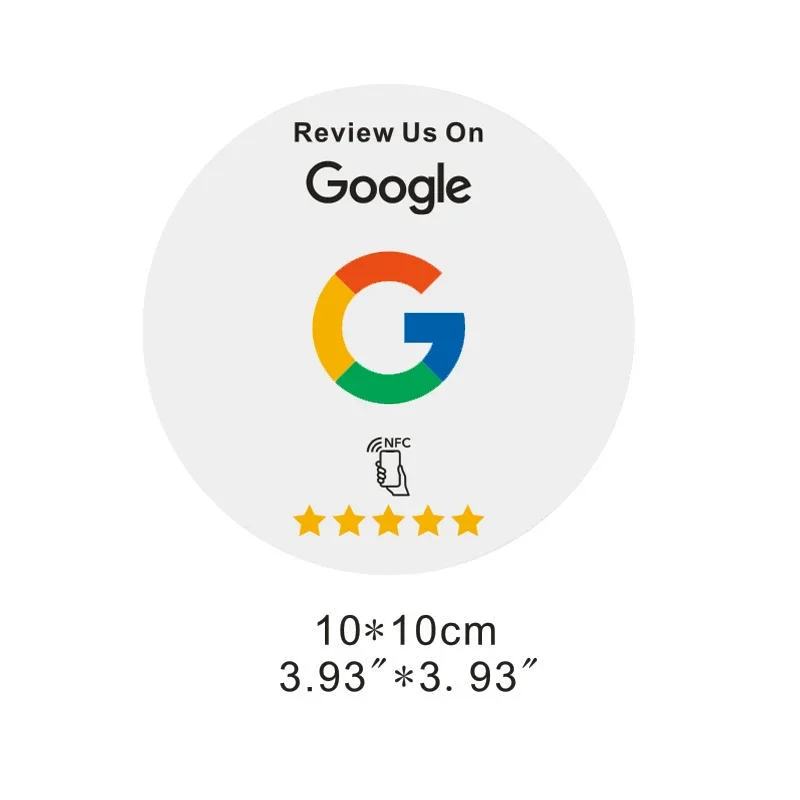 Durable PVC Google Reviews NFC Cards to Boost Customer Feedback