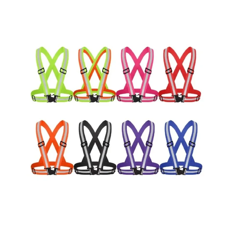 

Elastic Safety Reflective Vest Straps with Reflect Strips Reflective Jacket for Men Women Children Night Running Walking Biking