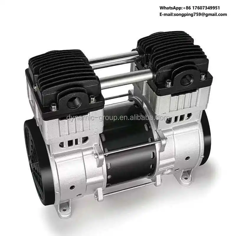 

High Precision Low Noise AC 1500W 220L/min Oil-free Small Piston Air Compressor Motor