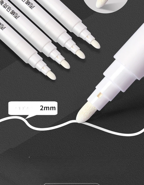 1/3/5 Pcs Student-specific white acrylic marker for sketching, highlighting, and oil-based quick-drying painting brush 4