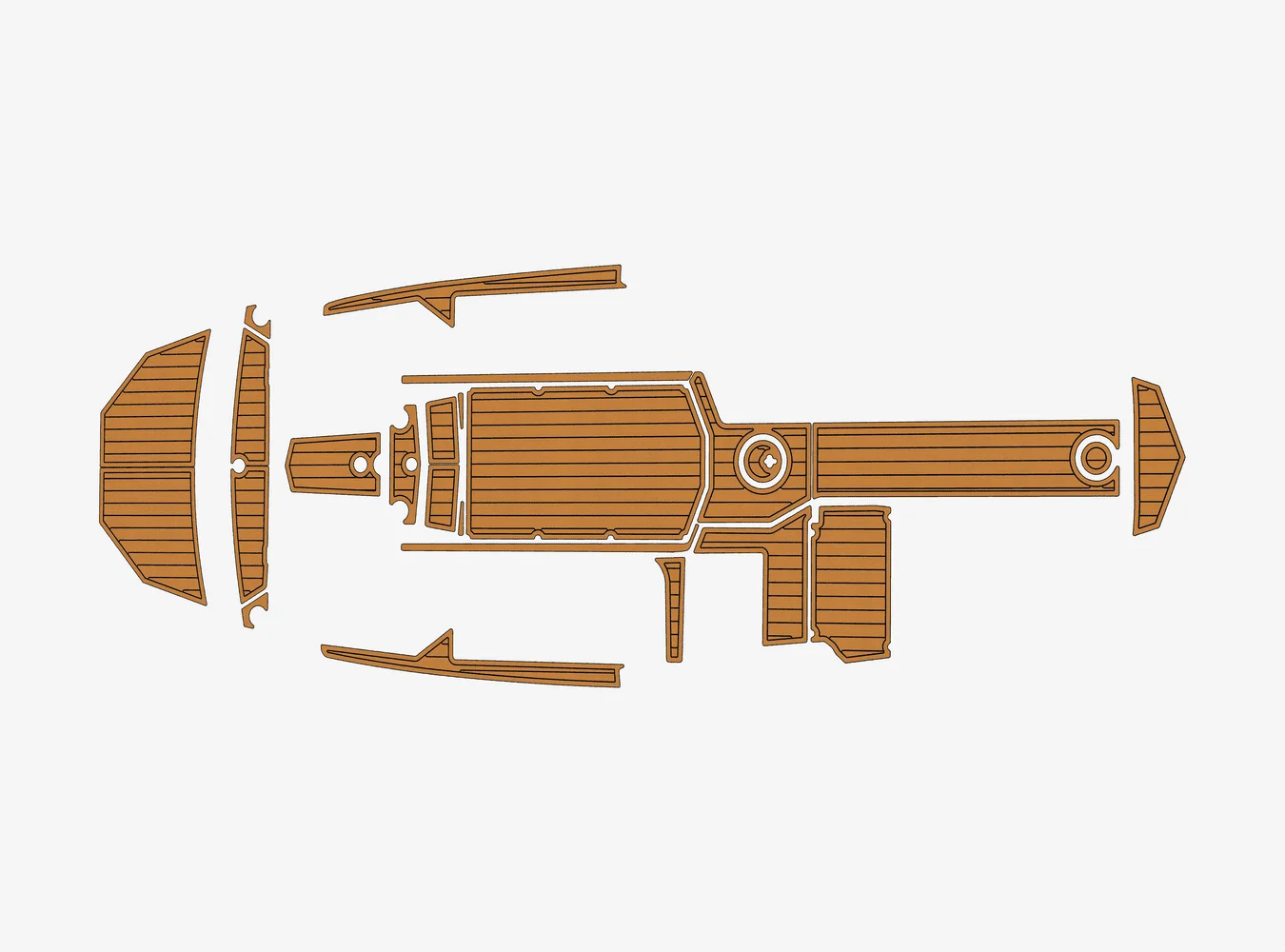 

2016-2018 Supra SA 1/4 "6 мм пена EVA Нескользящий ПВХ Тиковая наклейка морской коврик прессek аква ковер морской пол