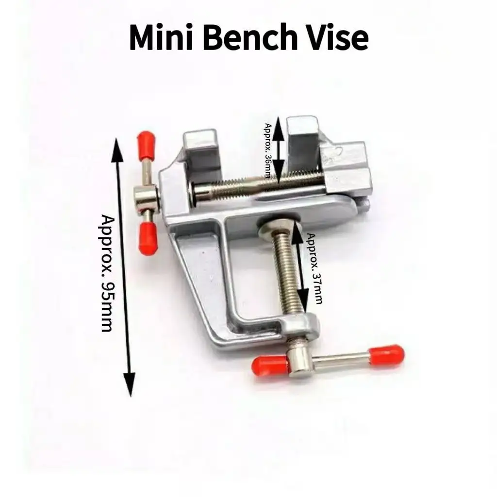 Mini Bench Vise Heavy Duty Table Clamp, Portable Workbench Holder for DIY Jewelry Model Electronics Repair