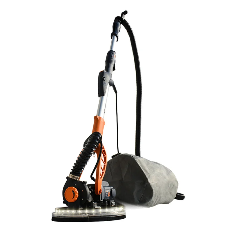 Foldable Adjust Speed Drywall Sander 850W 220V Wall Polishing Grinding Double Led Light Putty Polisher Machine