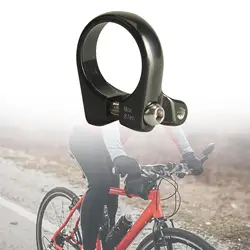 Bike Rear Rack Mount Adapter for 30.8/30.9mm Bike Seat Post Connector Aluminium Alloy Black for Outdoor Road MTB Mountain Bike