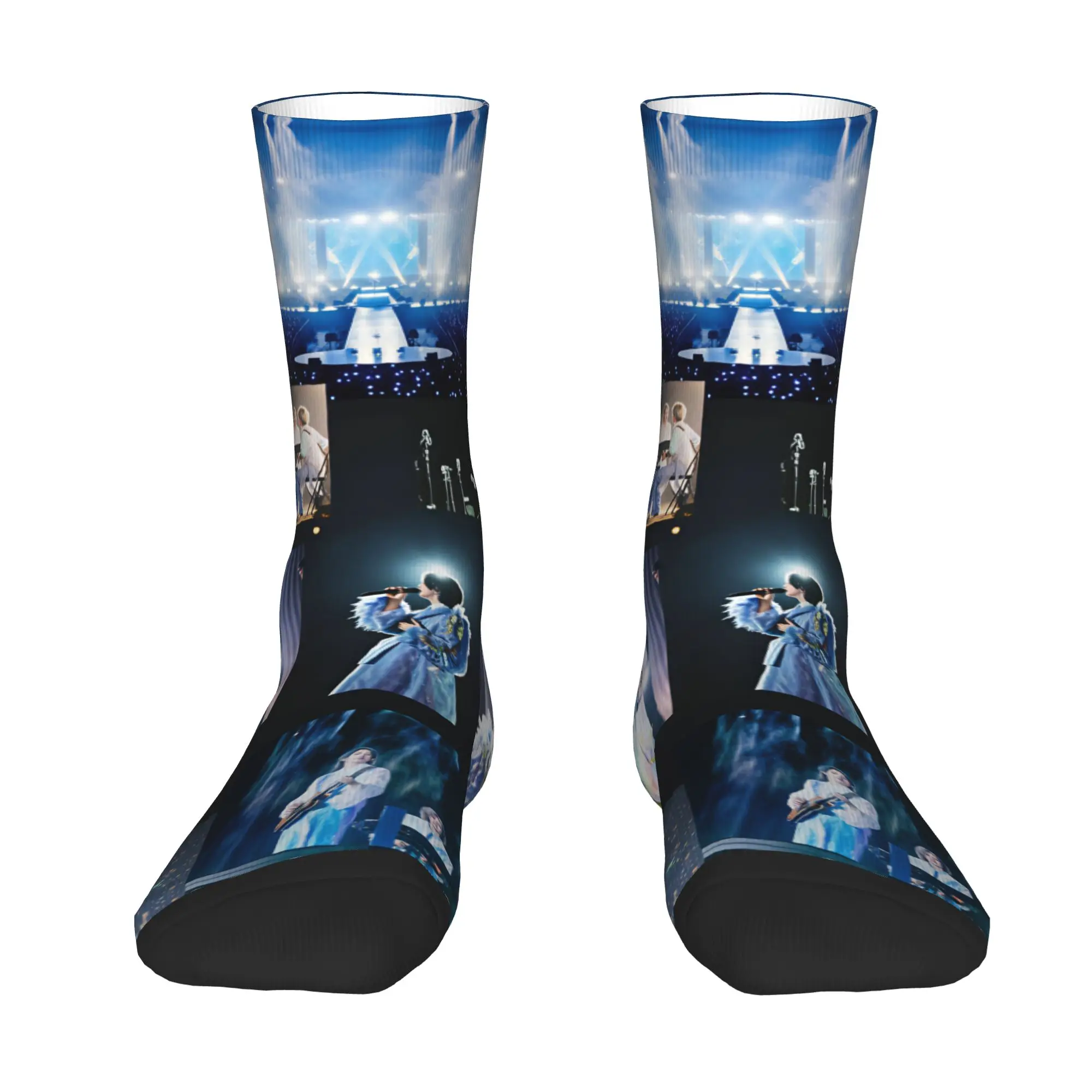 M-Mrs G-GREEN A-APPLE Rock Band Mens Crew Socks Unisex Novelty Japane Pop Spring Summer Autumn Winter Dress Socks