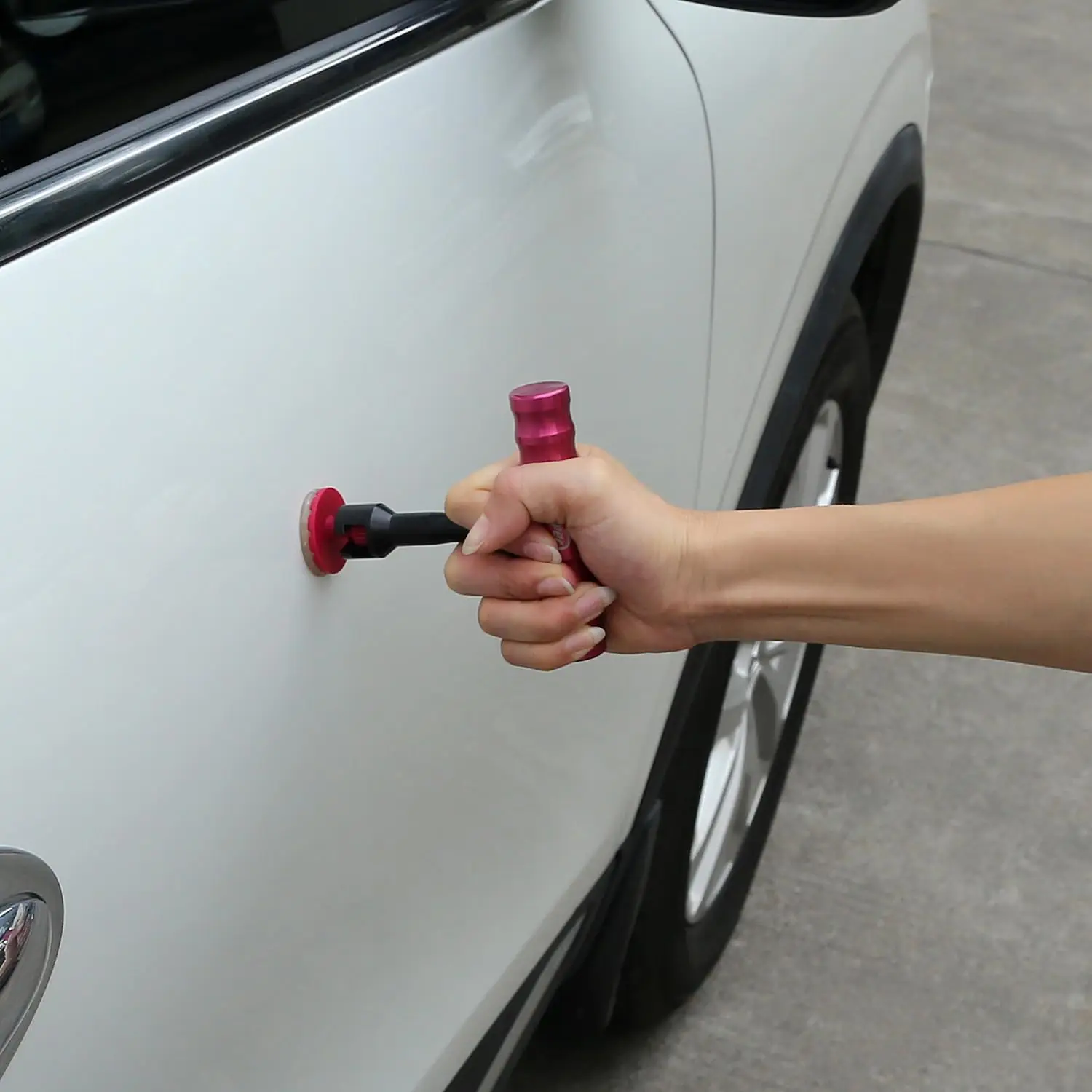 Kit Super PDR 25 Pièces Enlèvement Bosses Sans Peinture Avec Extracteur Barre T 6 Rectangulaires 18 Rondes Patches Extractrices Pour Réparation Carrosserie Kit Réparation Bosses