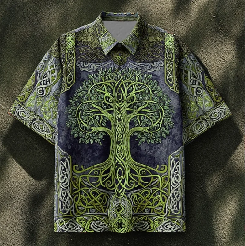 Vintage Men's Shirt Short Slee - đánh giá và giá Ethnic Fashion World