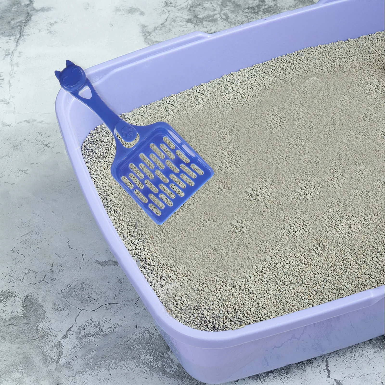 

7Pcs Cat Litter Scoop Lightweight Material Long Handle for Easy Operation and Multipurpose Use Fine Litter Scooper