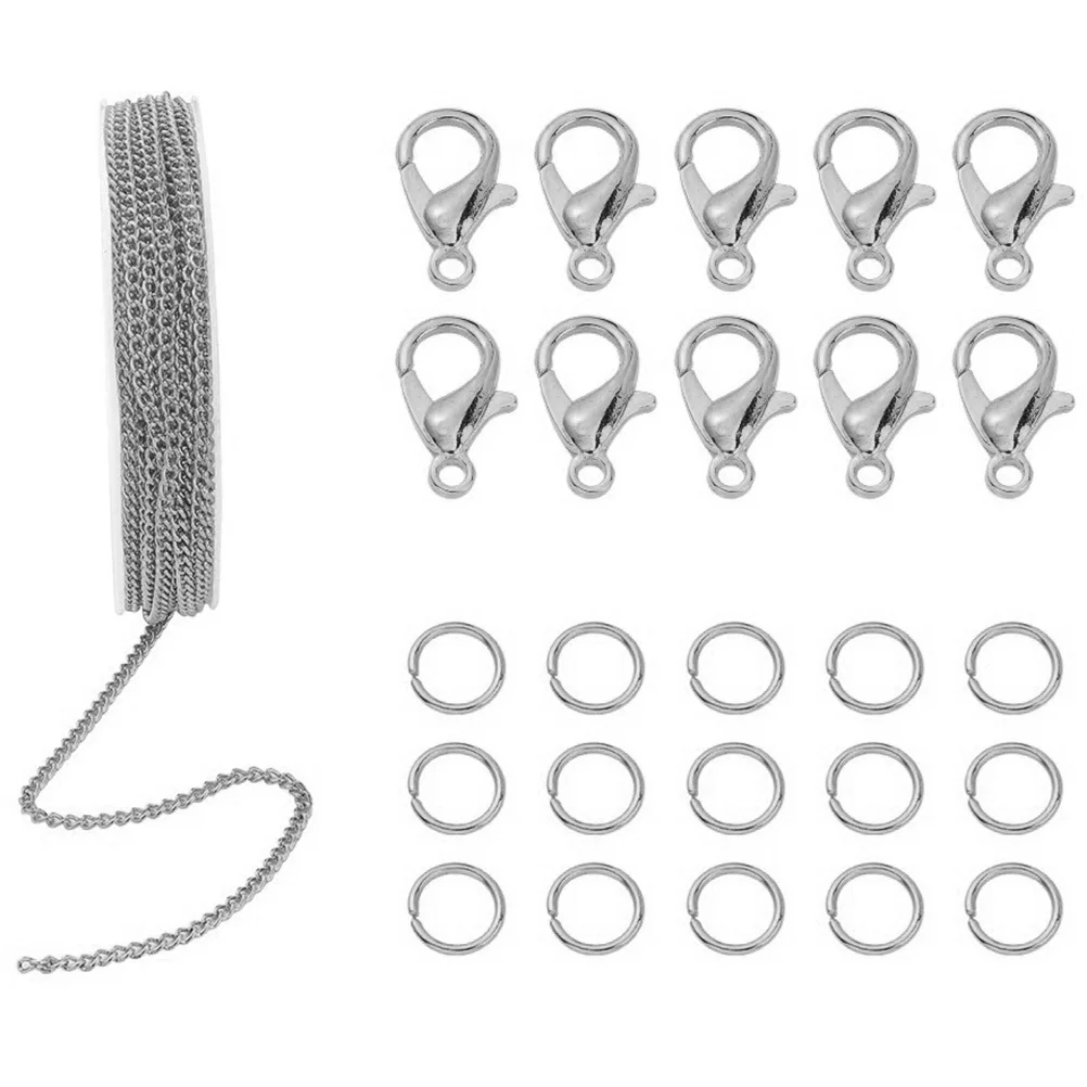 

1 Set Twist Link Chain Combination Diy Jewelry Making Supplies Durable Metal Craft Material Smooth Handmade Accessories Kit