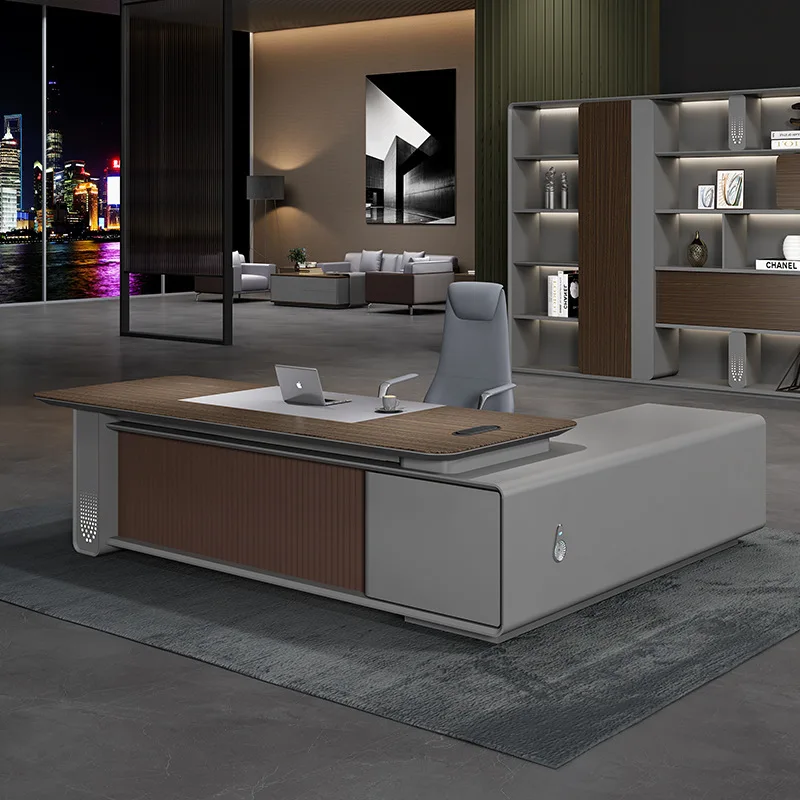 Paint Bench Office Light Luxury Boss Desk Advanced Atmospheric Desk Supervisor General Manager Desk