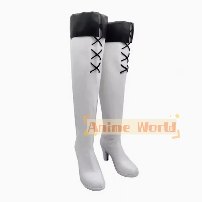 Akame Ga Uccidi! Esdeath Scarpe Stivali Cosplay Carnevale di Halloween Natale