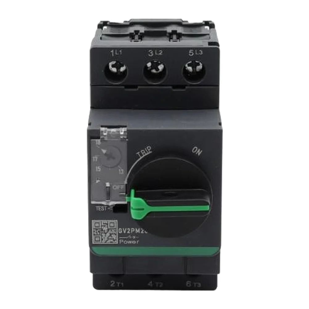 GV2PM Series Circuit Breaker for Motor for protection with Dual Thermal Magnetic Sensing Knob Actuation and Clear Trip
