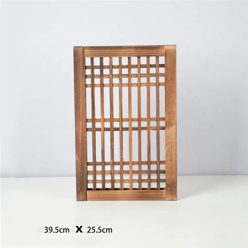 AFOURT-Trellis Window Frame Wooden Vintage Style For Garden, Patio, And Dining Room Wall Decor S