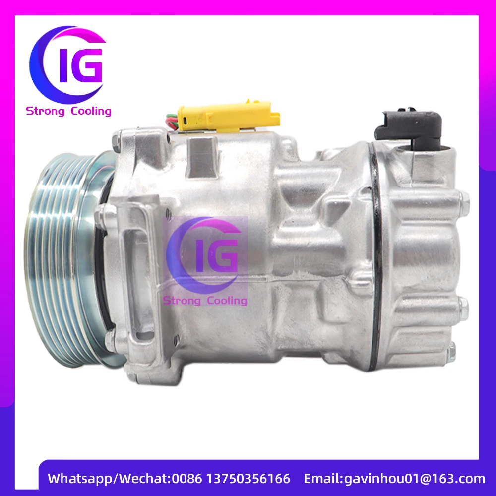 New AC Compressor for Peugeot 508 207 208 3008 304 308 508 SD6C12 6C12 6453QJ 9659875780 9822826880 9651910980 9671216280