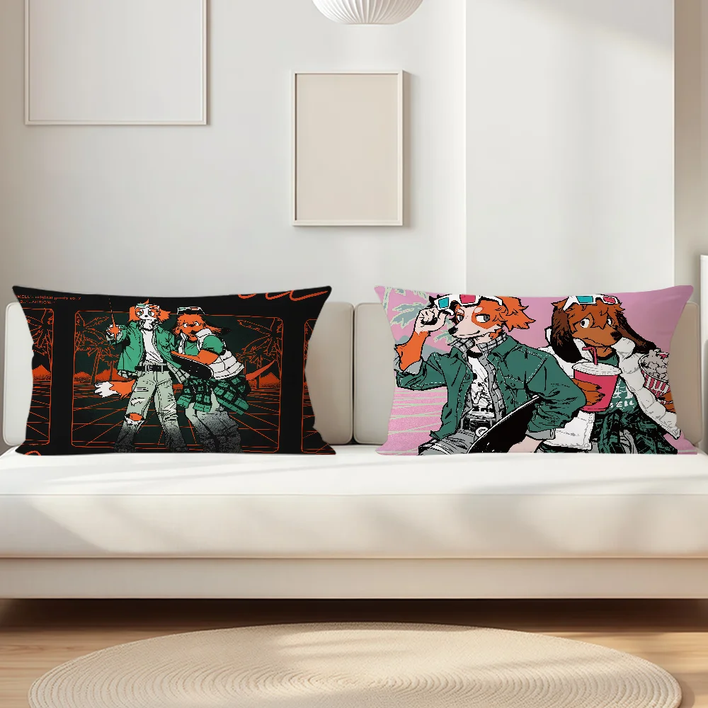 Cartoon S-SMELL N-Nagabe Pillow Case Suitable For Decorating Homes Bedrooms Children Room Sofas And Other Places