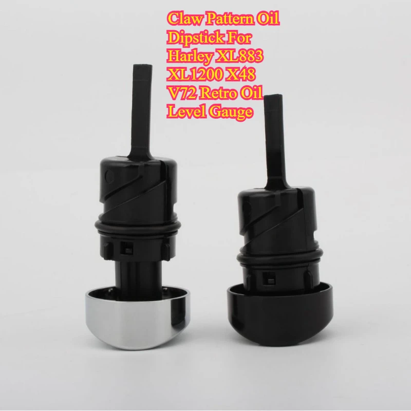Motorcycle Retro Oil Dipstick Claw Pattern Oil Level Gauge Modified Accessories For Harley XL883 XL1200 X48 V72