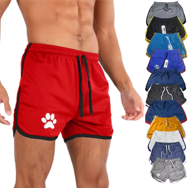 2025Mens Gym Fitness Shorts Bodybuilding running sports shorts Jogging Workout Male Summer Breathable Mesh Shorts men Sweatpants