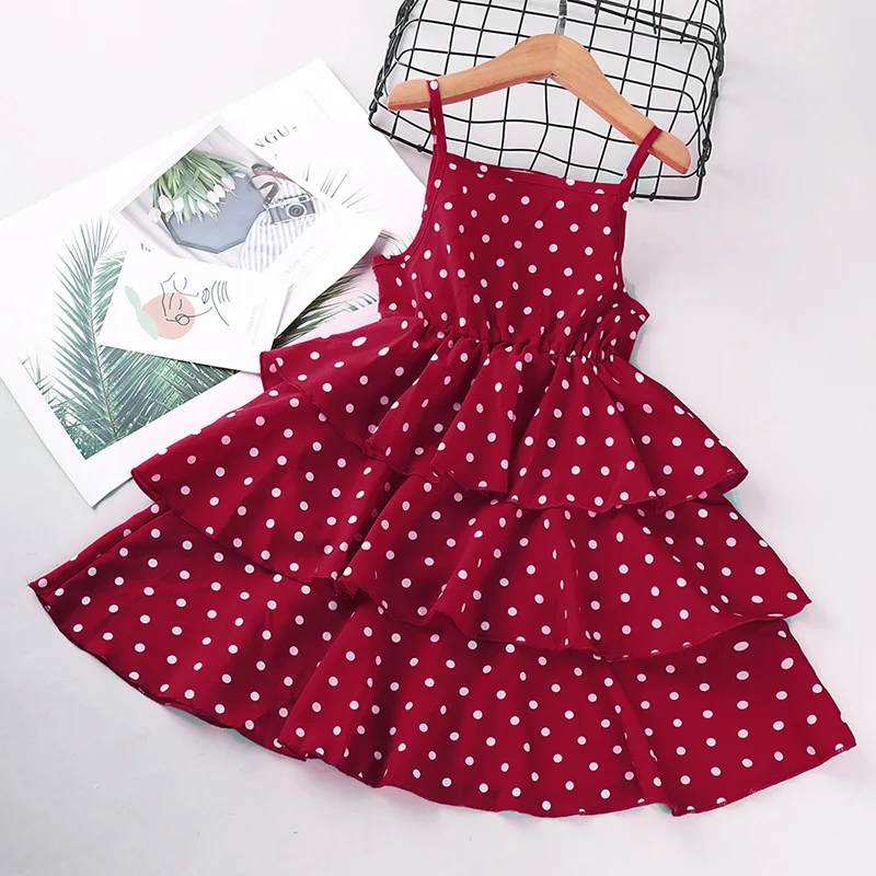 2024 Summer Children's Halter Skirt Potty Point Princess Dress Girls Dress Kids Clothes Kids Dresses for Girls