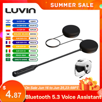 Freedconn LUVIN S1 Bluetooth 5.3 Motorcycle Helmet Headsets Headphone BT Wireless Moto Stereo Interphone Handsfree Long battery