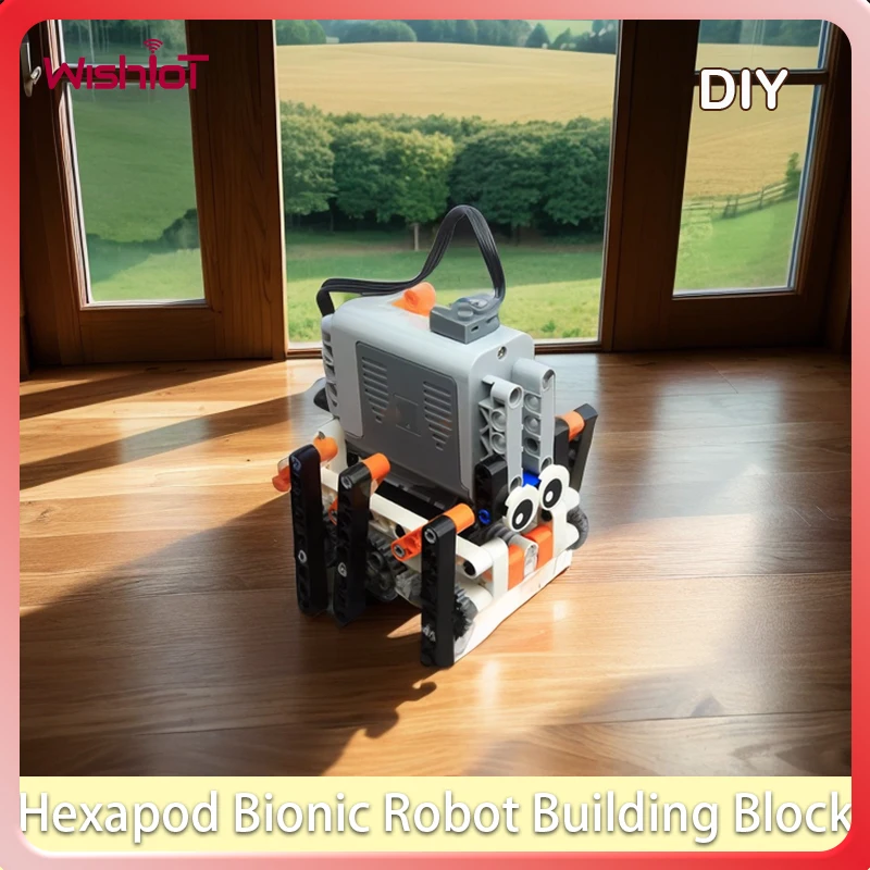 

Hexapod бионический ходячий робот, набор строительных блоков, силовой двигатель MOC, технологические креативные развивающие кирпичи, игрушки, подарки # Т3