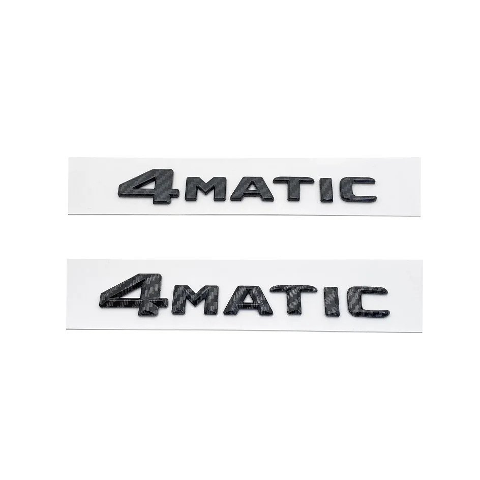 3D Carbon stripe 4Matic Letters Emblem For Mercedes Benz A B C E G S ML SL CL GLA CLA Class AMG Car Trunk Badge sticker