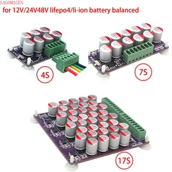 4S 6S 8S 16S 17S bateria litowa aktywna płyta korektora 6A wysoki prąd do 4S wyrównania baterii 12V/8S 24V/16S 48V Lifepo4