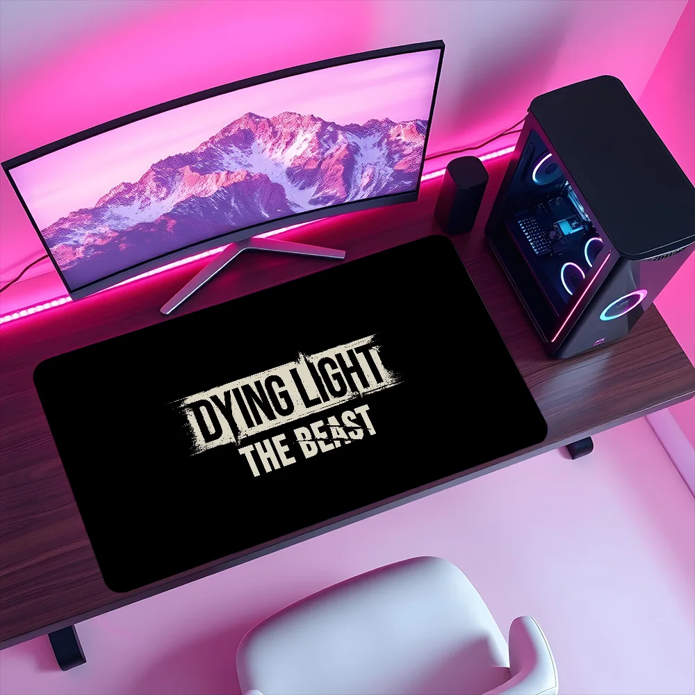 لعبة D-Dying Light The Beast Mouse Pad غير قابلة للانزلاق سميكة كبيرة للكتابة Lockedge مكتب طالب الألعاب وسادة ماوس
