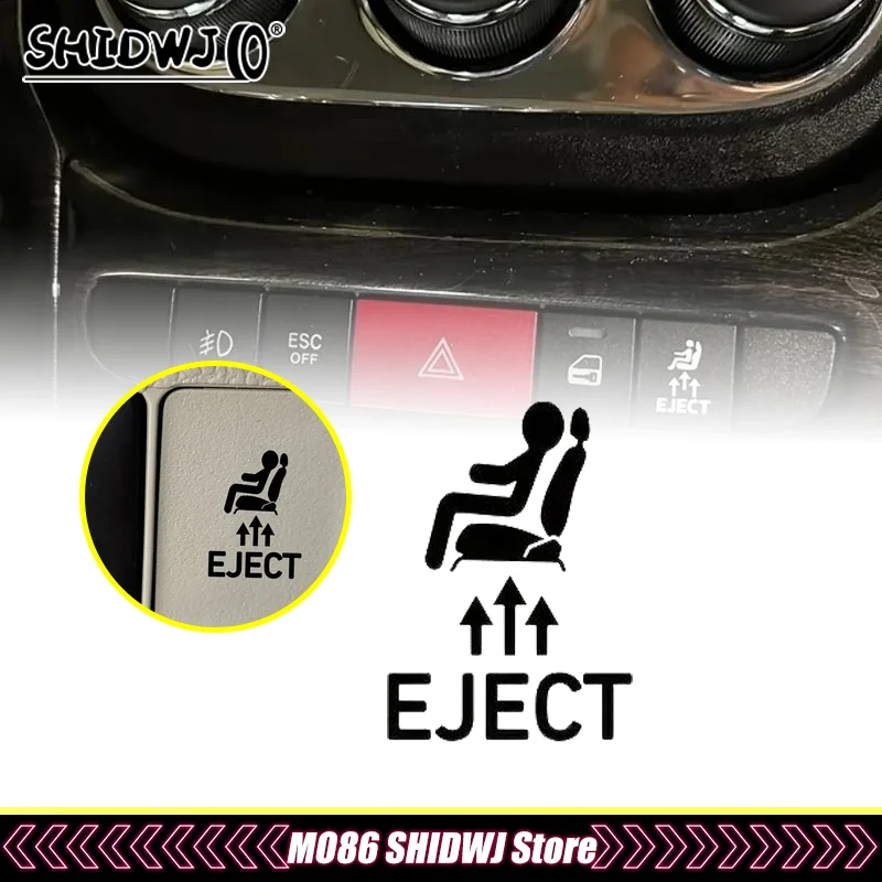 1 قطعة اكسسوارات السيارات روح الدعابة للرجال EJECT ملصقات أزرار ل أزرار السيارة الفارغة نكتة هدية لعشاق السيارات #1