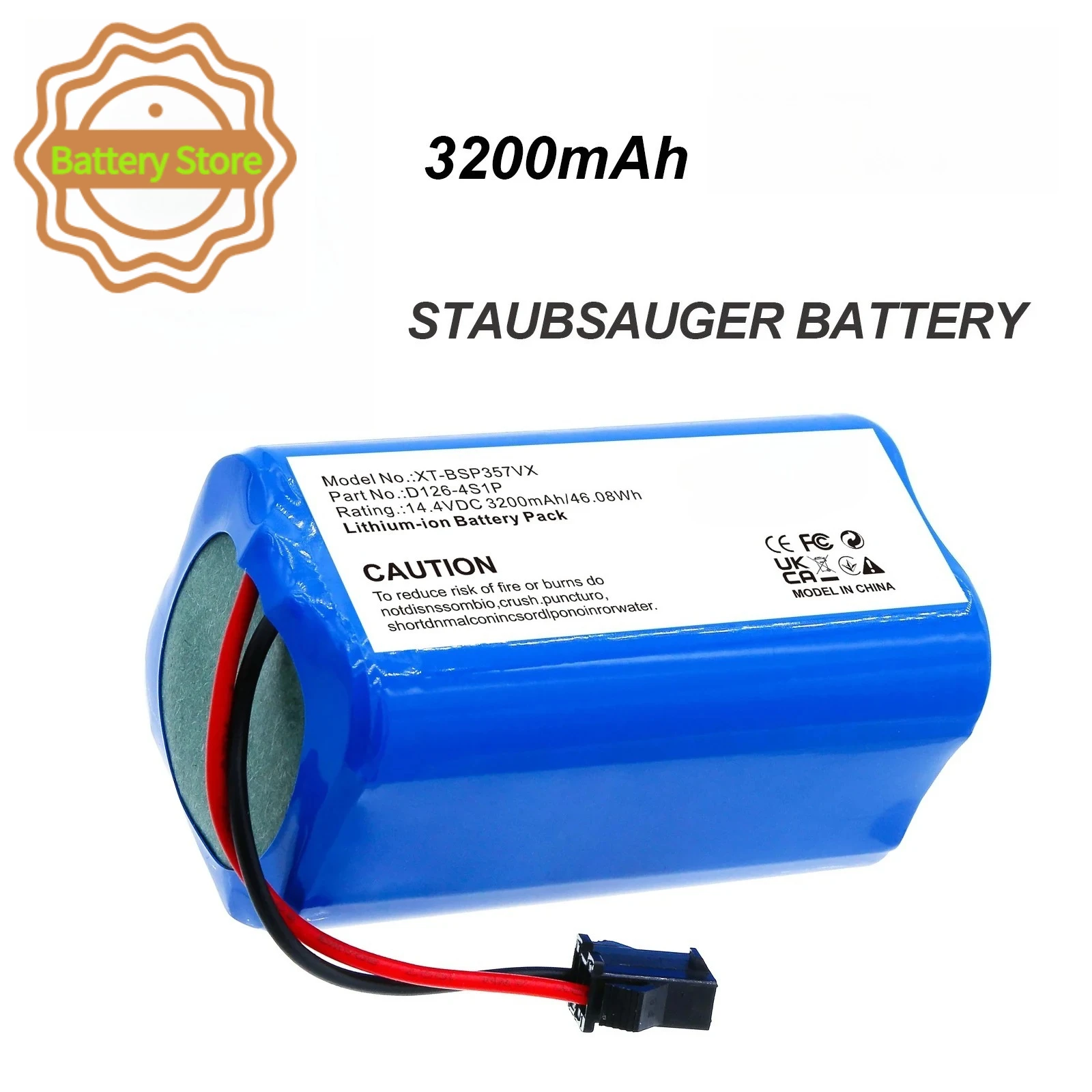 3200 mAh Staubsauger-Akku für Bissell ReadyClean Robot A3, ReadyClean Roboterstaubsauger P3097, Readyclean A3 Robotic Mop