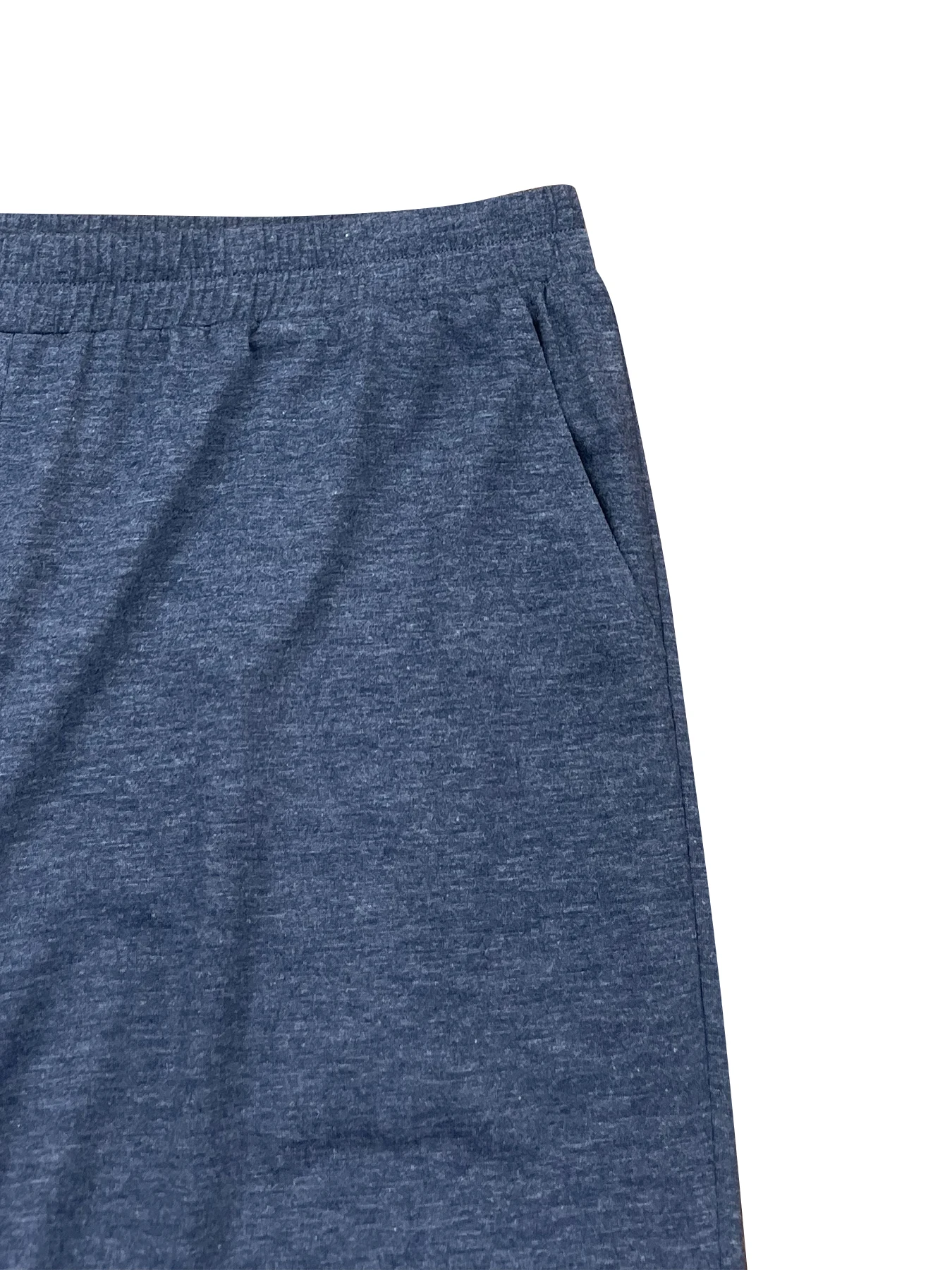Übergrößen Damen-Set: Marineblauer V-Ausschnitt Top mit Kordelzug an der Taille + Weite Hose, Lässiges Zweiteiler-Set – Detail 6