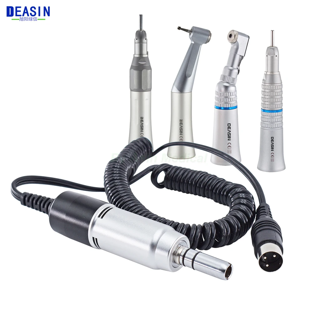 Dental Electric Motor Straight Contra Angle Handpiece 35KRPM For Micromotor Polishing Brush Tools