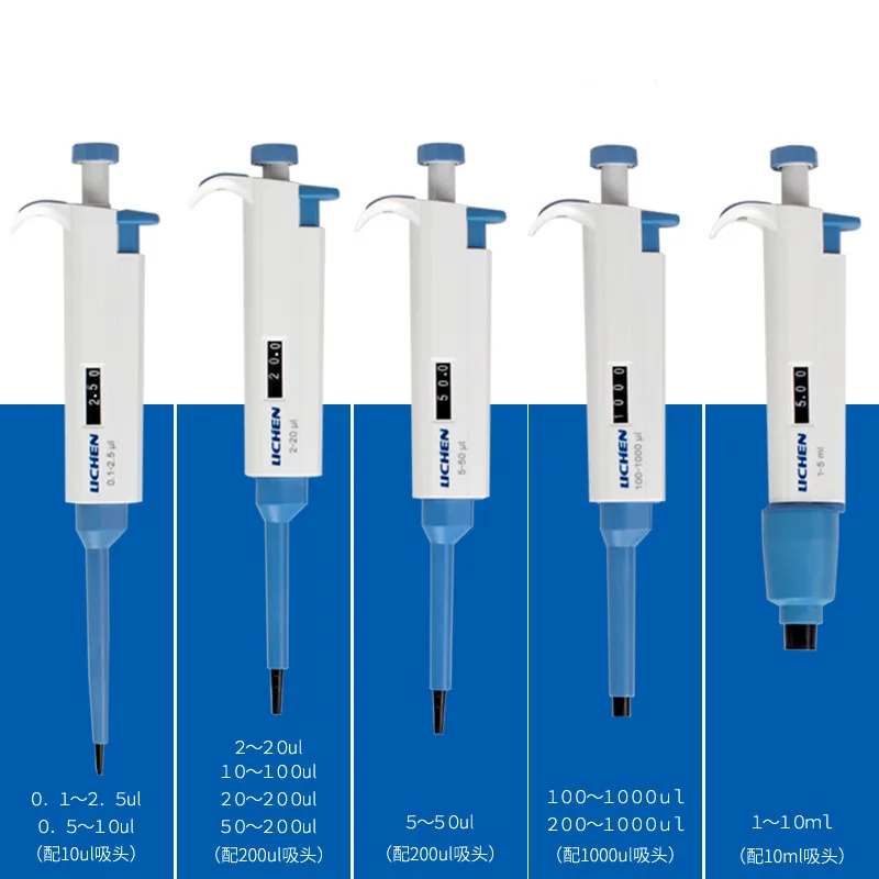 

Micro Pipette Adjustable Large Capacity Sample Adding and Discharging Gun Single Channel Pipette Gun Suction Head