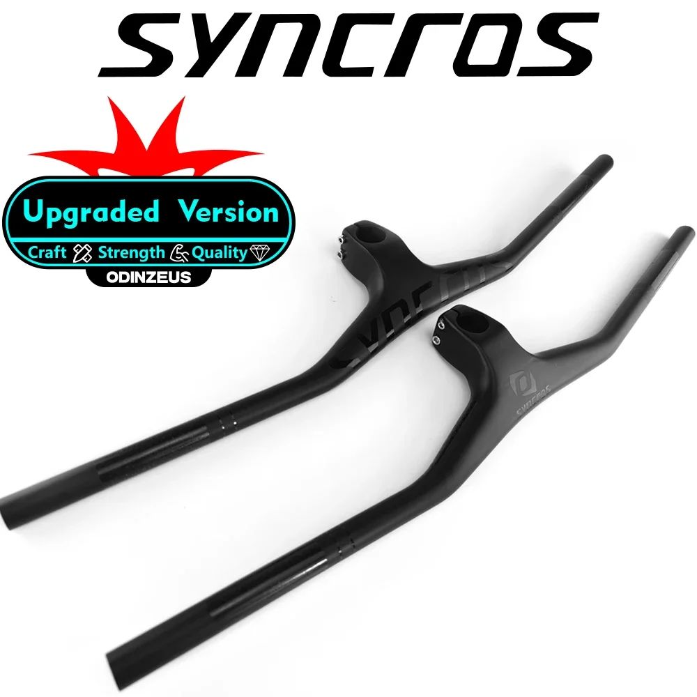 

Syn-Custom Champion MTB Bicycle Handlebar, One-shaped Integrated Handlebar, 3K Gloss or Matte Carbon Fiber, Riser 17 Degree