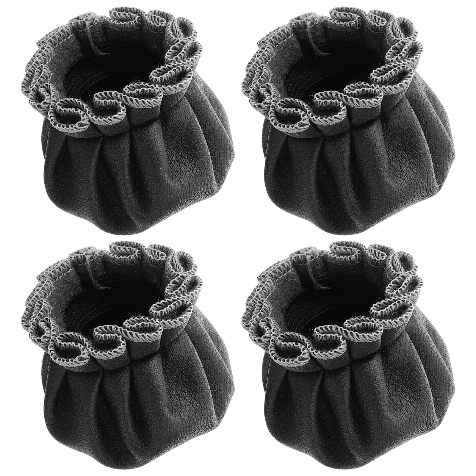 

4pcs Covers Splashproof Pu Chair Cover Pu Table Leg Cover Dirtproof PU Material Bench Leg Guards Keyboard Accessories