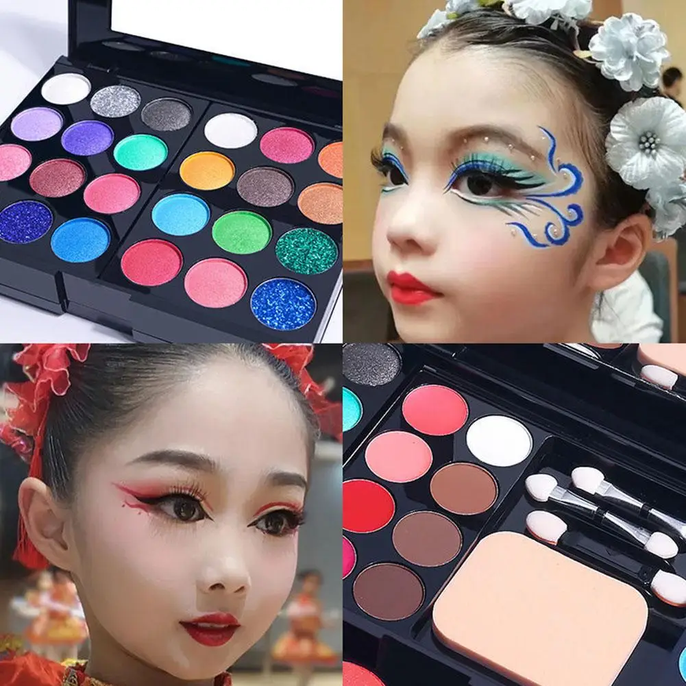 1PCS 39 Colors Eye Makeup Palette Kit Foundation Blusher Lipstick Eye Set Tools Makeup Cosmetic G7F9