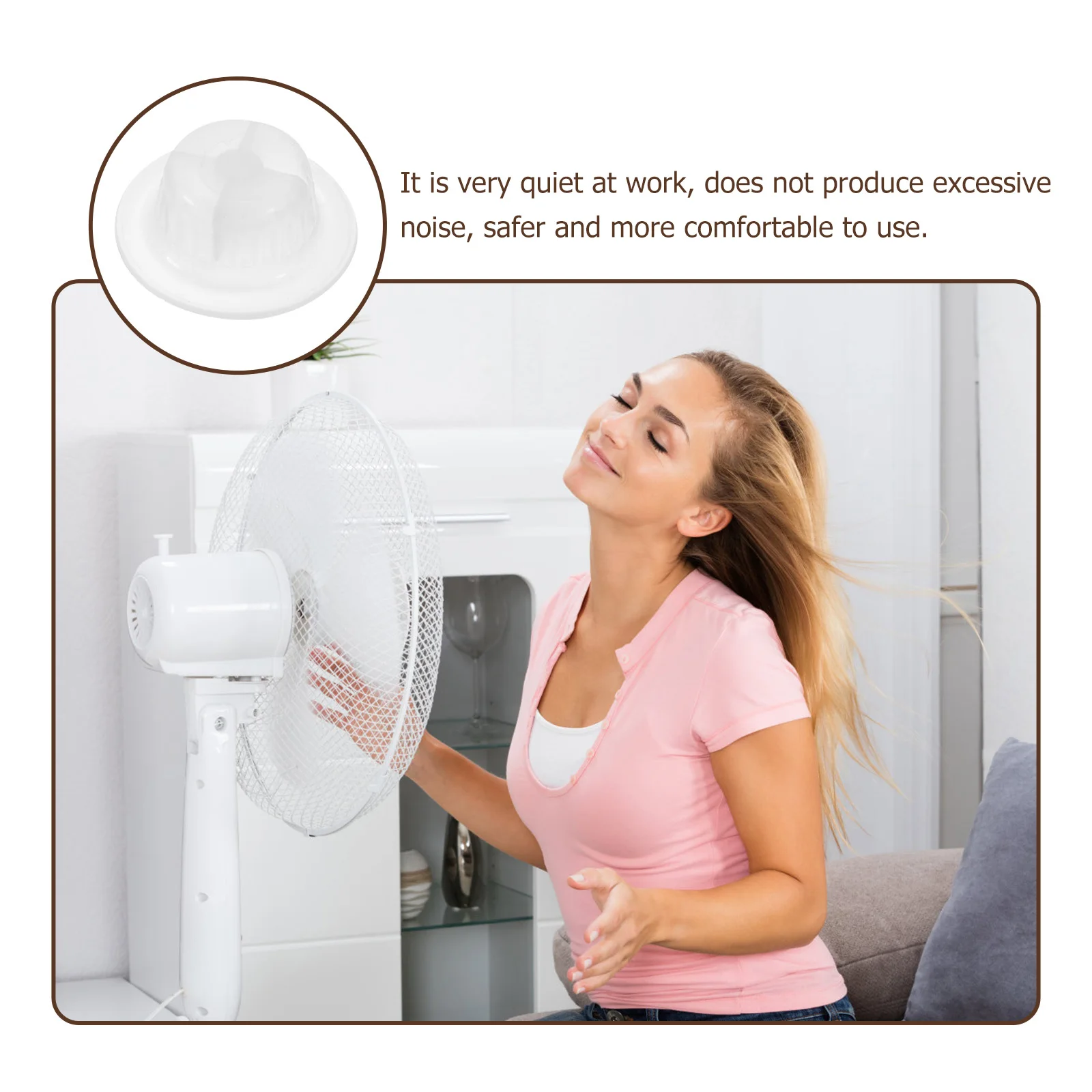 

20pcs Fan Blades Nut Cover for 12 14 16 18 Inches Quiet Replacement St Pedestal Floor Table Fan Accessories Plastic Nut