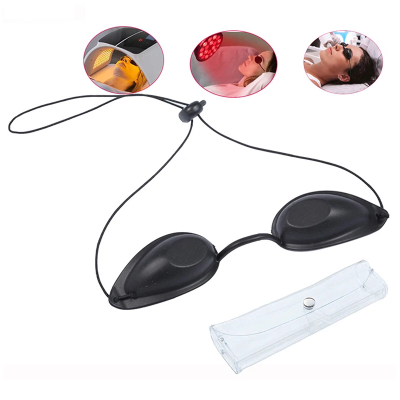 1pcLaser Protective Glasses Soft Beauty Eye Mask For IPL Laser LED UV Photon Beauty Red Light Therapy Adjustable Sunbed Supplies