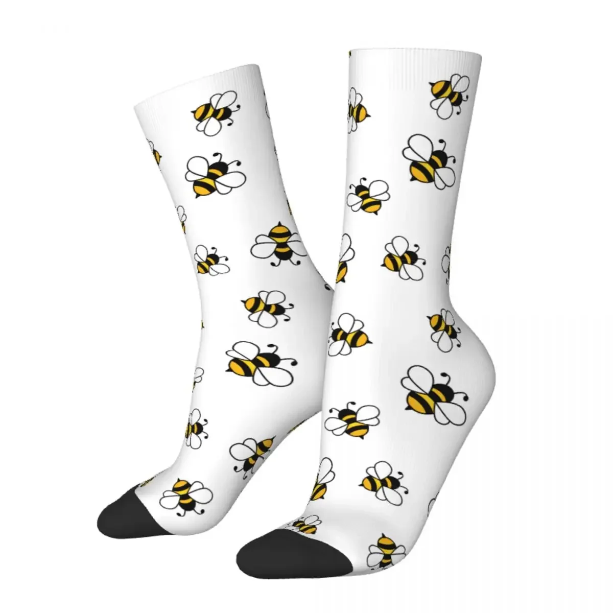 

Flying Bees Cartoon Socks Men Women Funny Happy Socks Harajuku Novelty Street Style Socks Gift