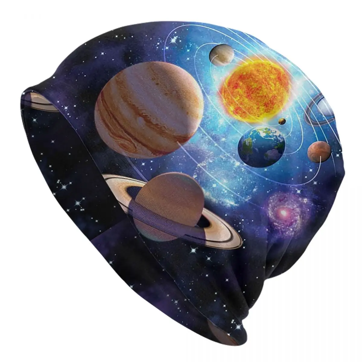 Solar System Space Planets Universe Unisex Adult Beanies Caps Knitting Bonnet Hat Warm Hip Hop Autumn Winter Skullies Hats