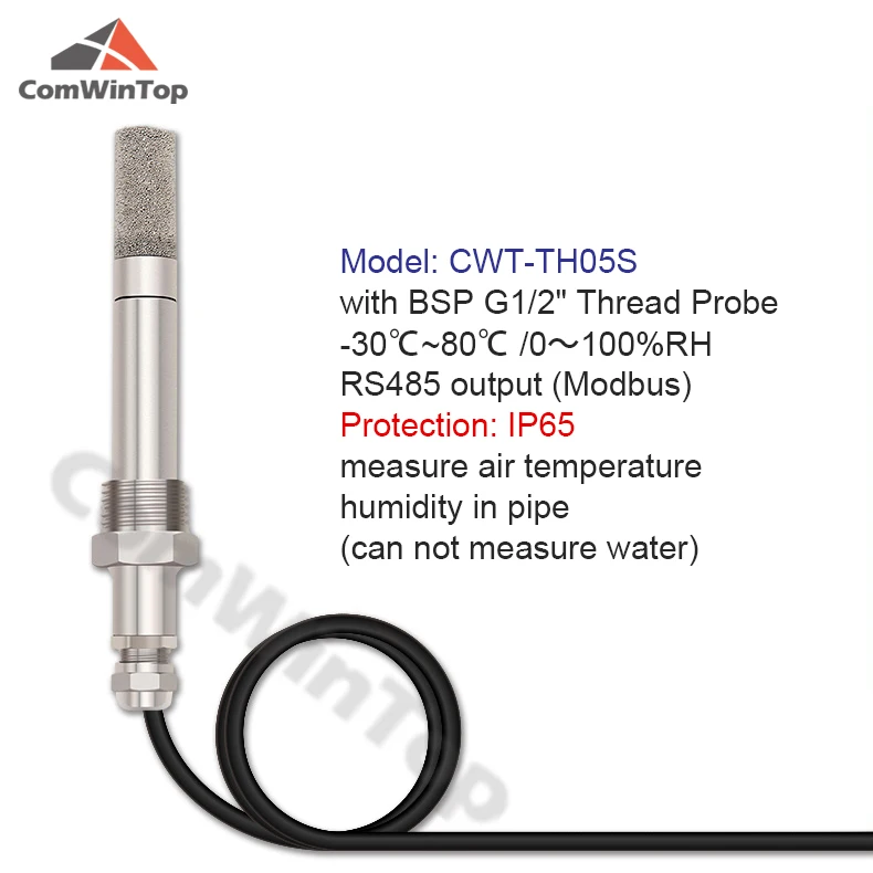 RS485 Modbus wasserdichter Temperatur- und Feuchtigkeitssensorsonde