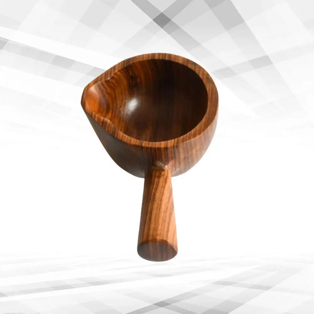 Piatto per salsa in legno Ciotola per condimenti Piatto aromatico con manico per cibo Dessert Condimenti alla frutta Servire piccoli piatti Design elegante
