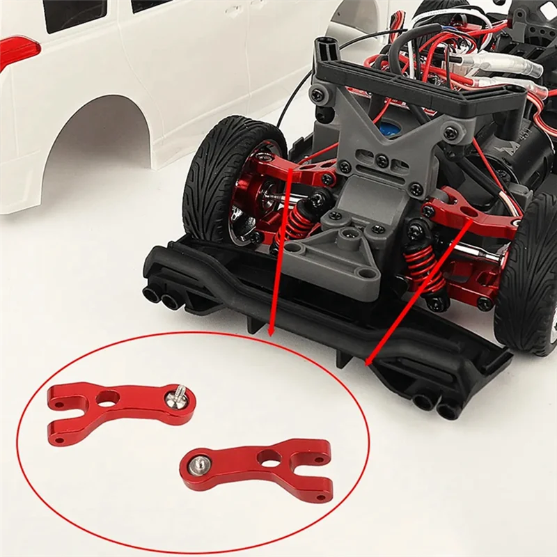 A45F-Metalen Front Fusee Voor AXIALE 1/16 MN68 Elfa Drift RC Auto Upgrade Onderdelen Accessoires D