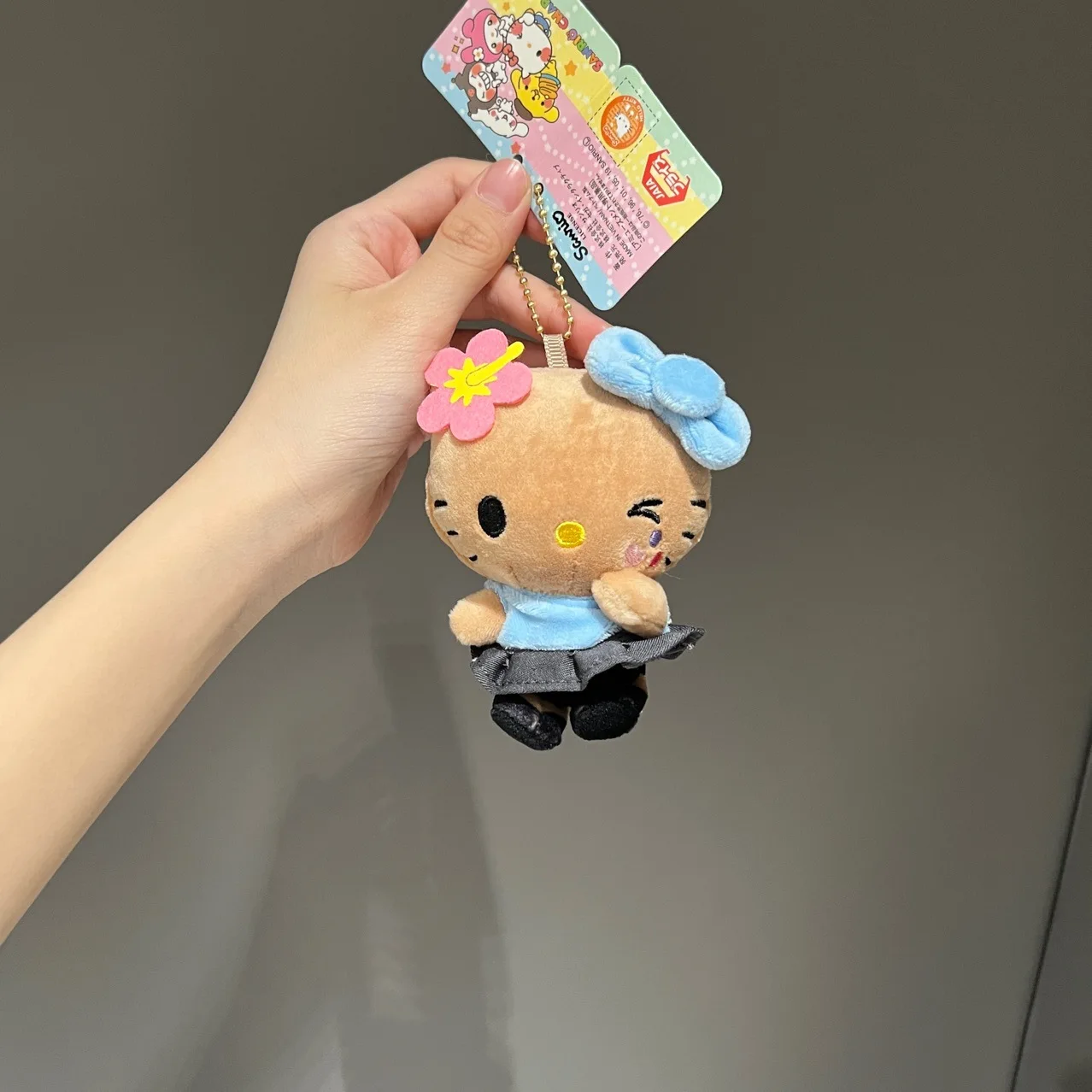 Kawaii Sanrio dibujos animados Hello Kitty sirena tabla de surf juguetes mochila colgante encanto accesorios de moda llavero niña regalos de cumpleaños