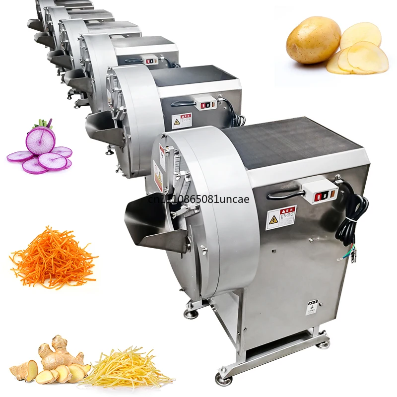 Commercial Vegetable Slicer Shredder Cutter Carrot Strip Vegetable Cutting Machine, Stainless Steel Vegetable Processing Machine
